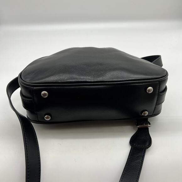 Patricia Nash Florentina Frame Leather Crossbody Bags Black Distressed Purse - Picture 9 of 16